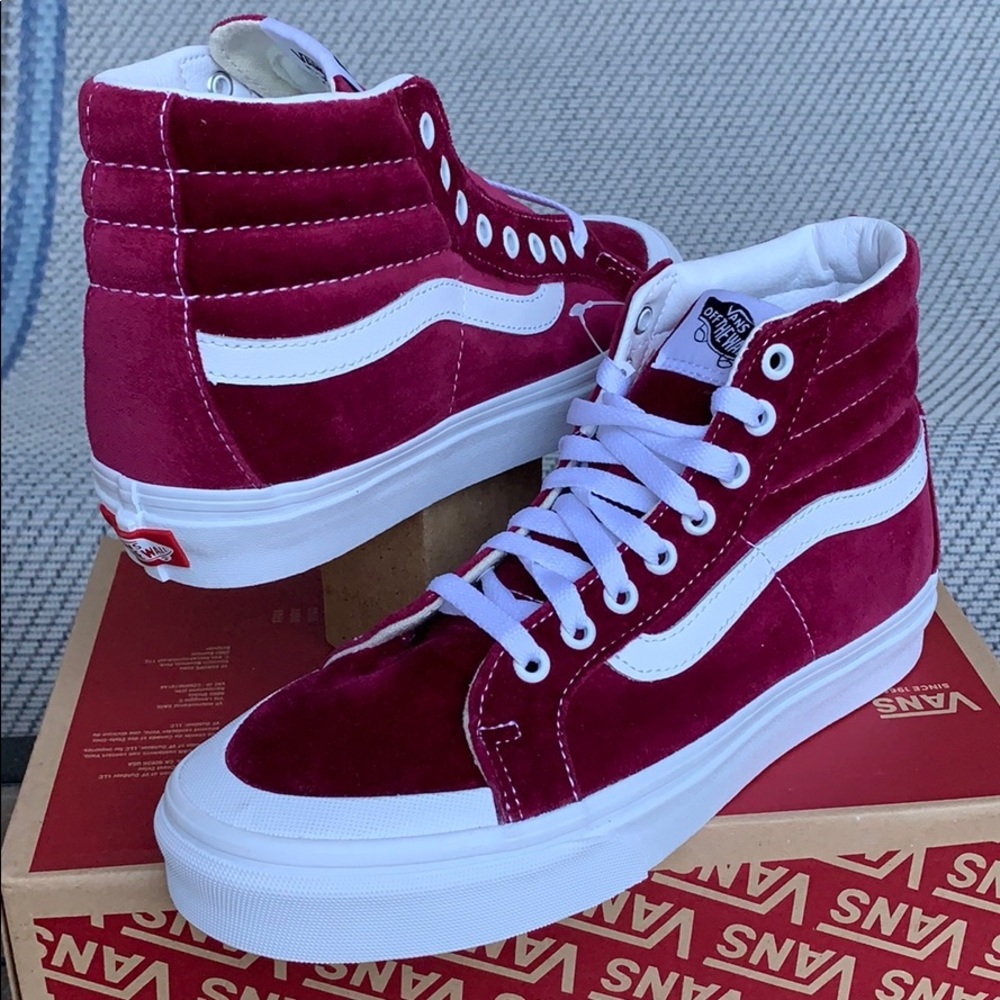 VANS SK8-Hi REISSUE 13 Velvet Beet Red l/True Whit - Picture 5 of 16